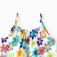 thumbnail image 5 of PatPat Baby Girl Clothes Sleeveless Rompers One Piece All Over Colorful Floral Print Jumpsuit Pants, 3-6 Months, 5 of 5