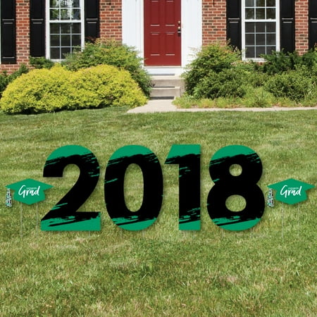 Green Grad - Best is Yet to Come - 2018 Yard Sign Outdoor Lawn Decorations - Green Graduation Party Yard Signs
