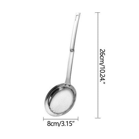 

Stainless Steel Oil Colander Spoon Multi-functional Filter Spoon Stainless Steel Fine Mesh Wire Oil Skimmer Strainer Net
