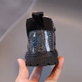 thumbnail image 4 of Girls Glitter Ankle Boots Winter Fashion Trendy Casual Cute Comfortable Lightweight Thick Combatants ants Shoes Side Zipper Dress Shoes Fashion Leather Booties 3-12 Years, 4 of 9