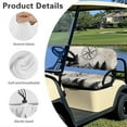 thumbnail image 6 of Yuyamidu Campass Golf Cart Seat Cover Set of 2 Mountain Seat Bottom Cushion Backrest Pad for Golf Cart Seat Decor for 2 Person Seats, Easy to Install, 6 of 7