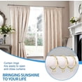 thumbnail image 5 of 44 Pack Curtain Rings with Eyelets, Metal Drapery Ring for Pinch Pleat Curtains, Drape Ring 1.5 Inch I D, Fits Up to 1.2 in Rod (Gold), 5 of 7