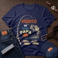 thumbnail image 4 of Jollimate Custom Name Shirt, Hooked On Being Papa T-Shirt, Funny Fishing Shirt, Fishing Dad Gift, 4 of 6