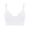 White, variant on Jelly Bras for Women No Underwire Wireless Bra with Support and Lift Full Coverage Plus Size Comfy Seamless Bra Blue M