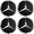 thumbnail image 1 of Embellecedor Para Llanta, Compatible Con Mercedes 75 Mm (4 Uds), Negro, 1 of 4