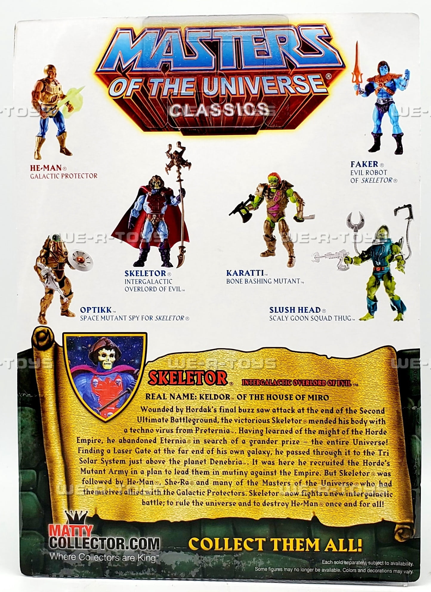 Masters of the Universe Space Mutants Skeletor Figure 2014 Mattel BHG47