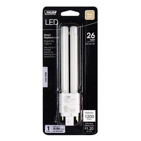 

2 PC Feit Electric 1100 Lumens Cool White Recessed Horizontal PL LED