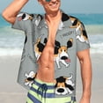 thumbnail image 5 of Lsque Funny Beagle Active Dog pattern Hawaiian Shirt for Men, Unisex Summer Beach Casual Short Sleeve Button Down Shirts-Medium, 5 of 9