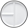 thumbnail image 2 of Ceramic Plate Divided Plate Dessert Salad Plate Dinner Plate Food Serving Plate, 2 of 4