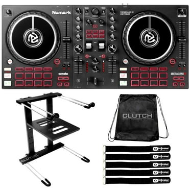 Numark Mixtrack Pro FX Effects 2-Deck Serato DJ Controller with Laptop Stand