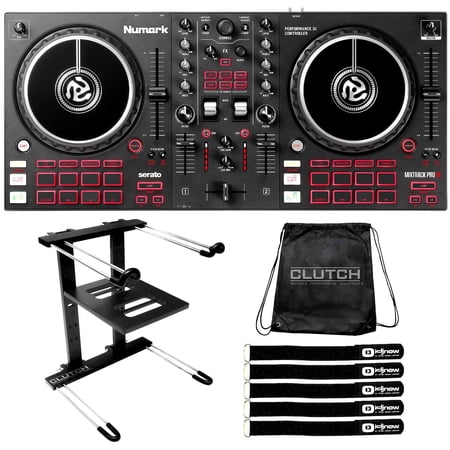 Numark Mixtrack Pro FX Effects 2-Deck Serato DJ Controller with Laptop Stand
