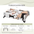 thumbnail image 6 of XMXY Table Cloth Rectangle Table, Cartoon Cute Animals Dogs Dining Table Cover Waterproof Washable Outdoor Tablecloth, 54 X 72 Inch, 6 of 8