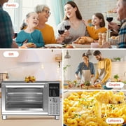 Nuwave Bravo XL Pro Smart Oven 30QT 1800-Watt Stainless Steel Convection Oven 12-in-1 Air Fryer Toaster Oven, 50-500F Multi-Layer Even Cooking Toaster Oven, Toast