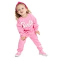 thumbnail image 4 of Barbie Toddler Girls Graphic Sweatshirt and Joggers Set, 2-Piece, Sizes 12M-5T, 4 of 10