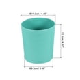 thumbnail image 2 of Uxcell 4" Round Plastic Planter Flowerpot Container Indoor Outdoor, Blue 8 Pack, 2 of 6
