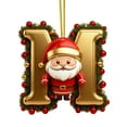 thumbnail image 1 of Rapeiae 26 Letters Christmas Tree Decoration Pendant Christmas Tree Ornaments Personalized Christmas Ornaments Christmas Decoration Xmas Tree Hanging Decor, 1 of 4