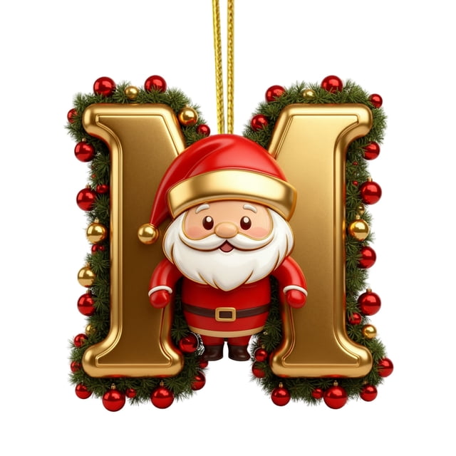 Rapeiae 26 Letters Christmas Tree Decoration Pendant Christmas Tree Ornaments Personalized Christmas Ornaments Christmas Decoration Xmas Tree Hanging Decor