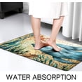 thumbnail image 3 of Fuoxowk Whale Starfish Bath Mat for Bathroom,Non-Slip Soft Absorbent Coastal Bath Rugs,Cute Bath Mat for Bathroom,Quick Dry Bath Mat for Bathroom Floor,Tub and Shower,Ocean Bathroom Decor,16"x24", 3 of 5