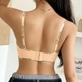 thumbnail image 5 of Nfurl Womens No Underwire Bra Supportive Push up Wireless Bras Soft Cup Comfortable Everyday Bralettes Beige,34, 5 of 6