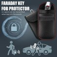 thumbnail image 4 of Soumake Portable Faraday Bag Car Key Storage Organizer Wear Resistant Anti-Theft Signal Blocking RFID Key Fob Protector Pouch, 4 of 8