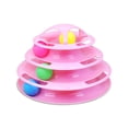 thumbnail image 1 of Divertidos Juguetes Interactivos Para Gatos, Tocadiscos De 4 Capas, Juguete Para Atrapar Gatos, Juego De Pelota, Torre De 4 Niveles, Pistas, Juguete Para Gatos Cateissary PT001508-01, 1 of 6