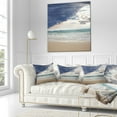 thumbnail image 3 of Designart Heavy Clouds over Pacific Ocean - Seascape Throw Pillow - 18x18, 3 of 5