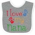 thumbnail image 3 of Inktastic I Love My Nana Boys or Girls Baby Bib, 3 of 4