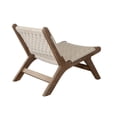 thumbnail image 2 of Loe Accent Chair- Boho Natural Rope Woven- Walnut Brown Angled Wood Frame, 2 of 7