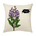 thumbnail image 4 of Funda de cojín Flores de Lavanda Morada 45 x 45 cm Poliéster Sailing Electrónica, 4 of 5