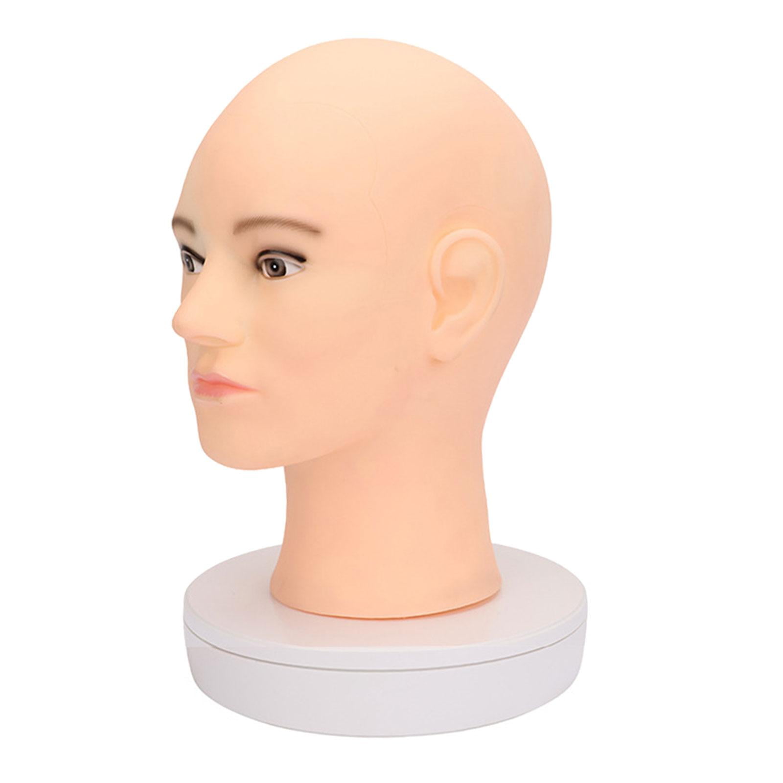 Stgfyxgs Makeup Doll Head Male Mannequin Head Training Professional Male Hair Model Head for Necklace Hats Wigs Making Styling Glasses style A