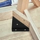 thumbnail image 5 of GOOHOCHY Buros de esquina de 6 piezas triangular soportes de esquina de la mesa de cama conectores de esquina de muebles de la esquina, 5 of 7