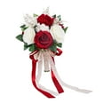 thumbnail image 4 of Ramo de novia para boda, flores para novia, accesorios para fotos, rosas rústicas, decoración para exteriores, hogar, festival, fiesta, boda, 4 of 8