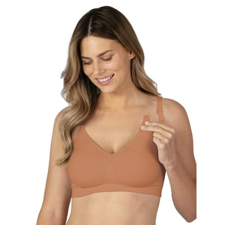 

BRAVADO! DESIGNS Maternity & Nursing Bra Seamless Double Layer Wirefree Adjustable for Breastfeeding | Cinnamon | XL