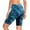 Blue Leaf, variant on RELLECIGA Women's Black High Waisted UV Sun Protection Biker Shorts Long Board Shorts