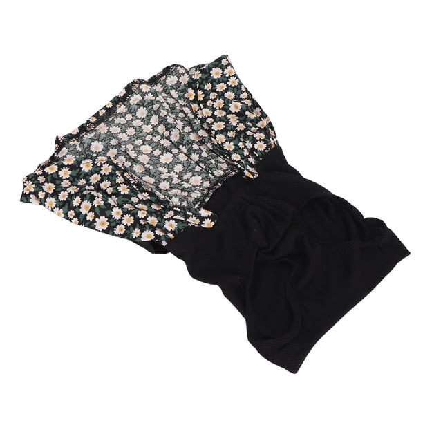 Dog Apparel Skirt Dog Floral Dress Soft Delicate Black Back Bow for Small Dogs for Summer ANGGREK Otros