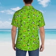 thumbnail image 4 of Pofeuu Golf Sport Club Print Hawaiian Shirt for Men Sleeves Casual Button Down Summer Beach Dress Shirts T-Shirts,Large, 4 of 7