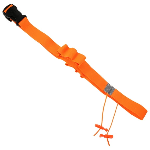 WRITWAA Sports Belt for Running Reusable Race Waistband Belt Polyester Material Orange for Home Use 2.5cm