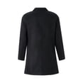 thumbnail image 3 of Genuiskids Men Fall Winter Trench Coat Warm Woolen Slim Fit Jacket Business Long Overcoat Lapel Long Sleeves Single Breasted Well-Fitting Outerwear with Pockets, 3 of 8