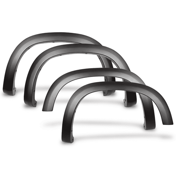 Ikon Motorsports Compatible with 19-23 Chevy Silverado 1500 Factory Style Fender Flares Textured Black 4PC - PP