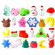 thumbnail image 1 of Juguetes Para Apretar De Navidad, Juguetes Blandos De Crecimiento Lento, Juguetes Antiestrés, Regalo De Navidad Para Niños 24 Uds. Yuarrent HA036788-00, 1 of 6