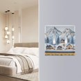 thumbnail image 4 of Yayeee Toggle Light Switch Wall Plate 3-Gang 6.37"x4.48" Decorative Outlet Cover, Winter Village, 4 of 7