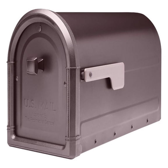 Architectural Mailboxes Roxburyâ„¢ Heavy duty Steel Metal Post Mounted Mail Box for outside, Rubbed Bronze, Large Curbside Mailbox with Magnetic Latch