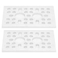 thumbnail image 4 of Pantalla de panel de malla, 2 piezas de placa de rejilla de aluminio, placa de rejilla de aluminio, rejilla de pared multifuncional, 4 of 12