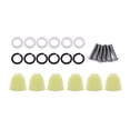 thumbnail image 1 of 6PCS Tuning Peg Caps Polished Tuner Key Button Cap String Knob Handle with Screws Washer, 1 of 8