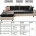 thumbnail image 2 of Housses de Coussins de Sofa en Velours Doux 2024, Housse de Sofa Résistante à l'Usure, Housses de Coussins de Canapé pour Sofa Sectionnel, Protège-Meubles en L (Gris Housse de Coussin 1 Place), 2 of 14