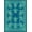 Teal Turquoise Blue, Pattern 4, variant on ODIKA Door Underwater Ocean Swimming Seashell Nautical Round Jellyfish Pet Friendly & Kids Safe Play for Playroom, Bedroom, Reading Nook