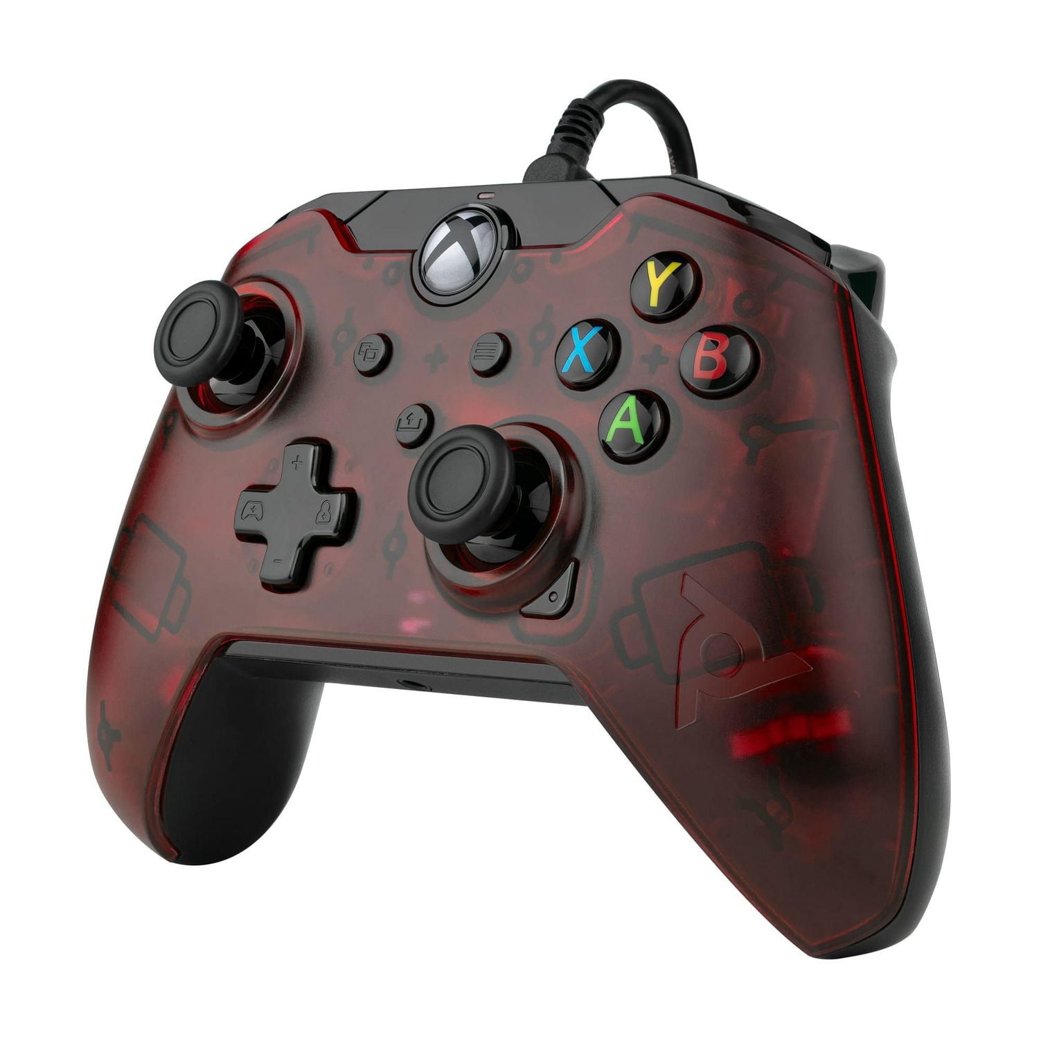 PDP Gaming Wired Controller: Crimson Red - Xbox Series X|S, Xbox One, Xbox, Windows 10, 049-012-NA-RD, Xbox Series X/S