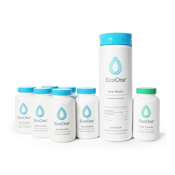 EcoOne Maintenance Kit, Spa & Hot Tub Monthly Maintenance Kit, 6-month