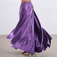 thumbnail image 2 of EDFBUYKRS Female Skirts Flowy Skirts for Women Belly Dance Skirt Flowy Performance Skirt with Elastic Waistband for Stage Show Practice and Casual Wear, 2 of 4