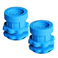 thumbnail image 3 of Maytalsory Shock Absorbing Anti Vibration Pads Lifting Foot Base for Home Kitchen Washroom Accessory Blue Type A 1Set, 3 of 6